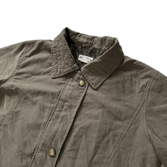 Gabriella Vicenza (Italy) Quilted Collar Military Jacket Army (Pas De Calais) LG - Picture 4 of 7